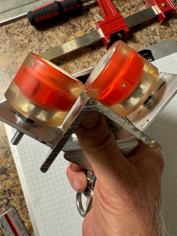 The skate-wheel hardware lets each board move with ease.