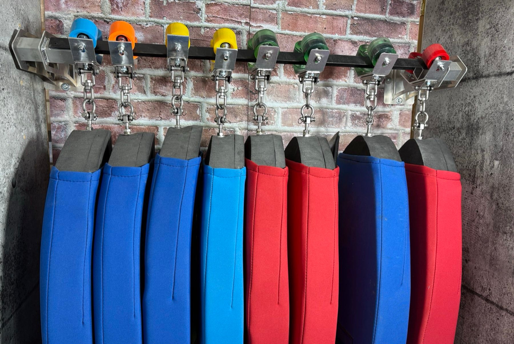 8+ boards. One 4-ft rail. Grab any one in seconds.